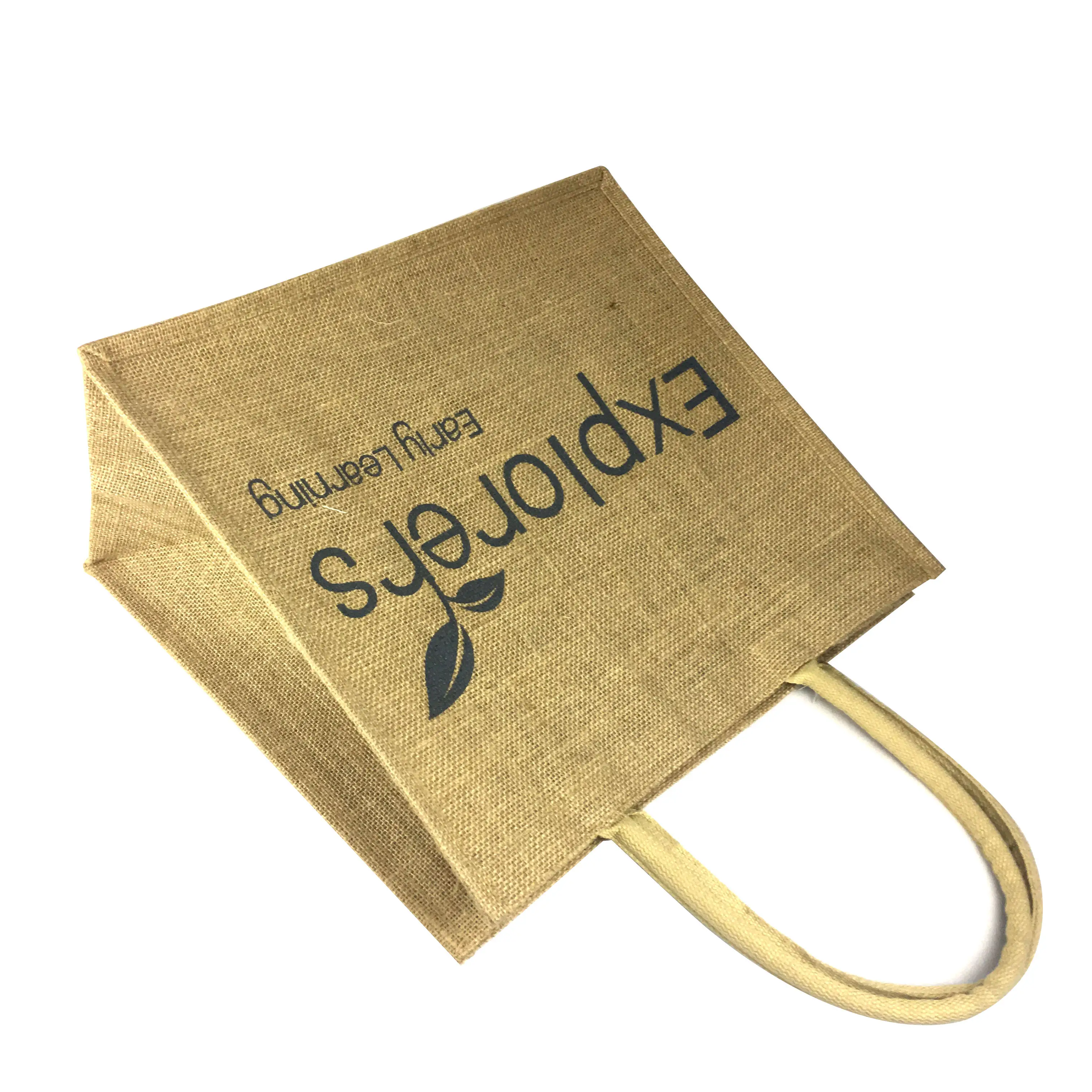 Raw material export hessian burlap jute tote bag screen printing ink for advertising