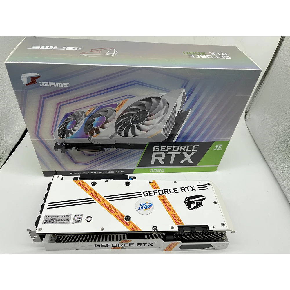 Цветная видеокарта Rumax iGame RTX 3080 Вт OC ADOC Vulcan 10G LHR DDR6 видеокарты RTX3080
