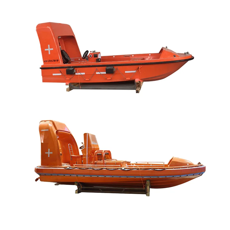 Marine Solas F.R.P Normal Speed or Fast Rescue Boat  Open Type Rescue Life Boat for Sale