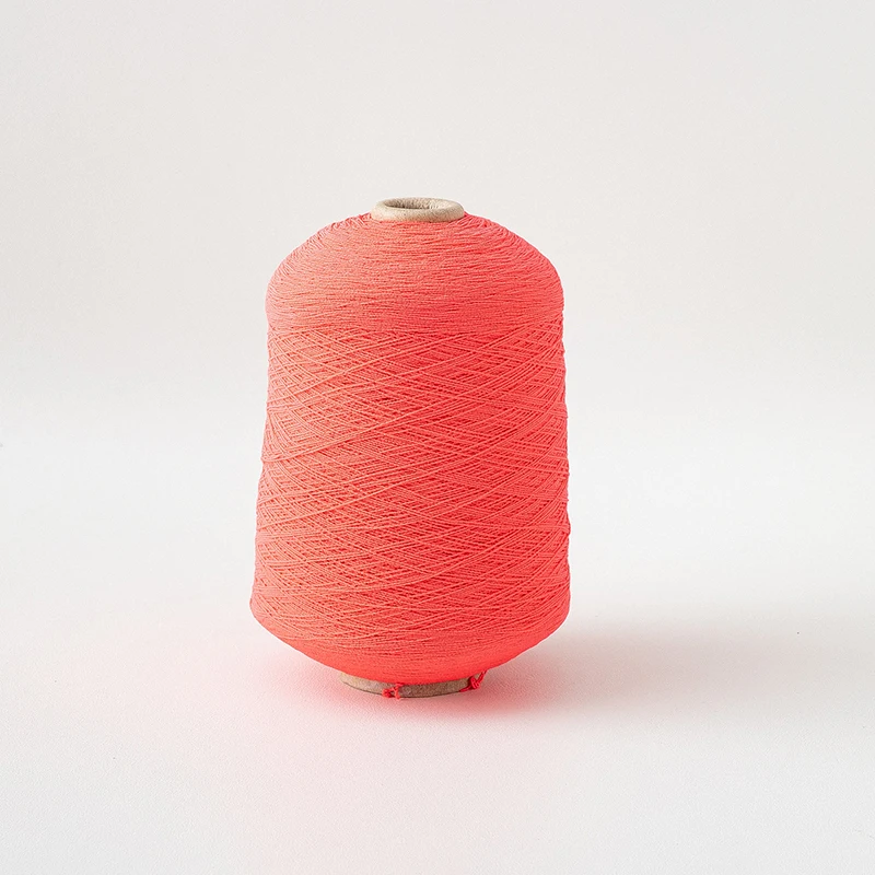High Stretch Rubber Covering Yarn For Knitted Uniformity Factory Polyester