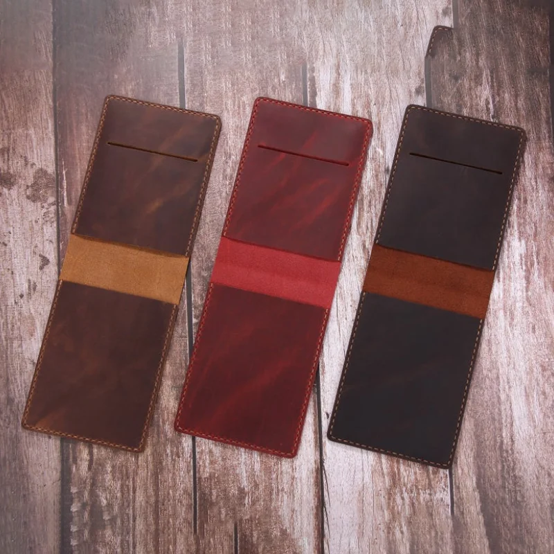 Golf Score Card Holder Personalized Real Leather Notepad Cover Outdoor Sport Score Card Holder Covers