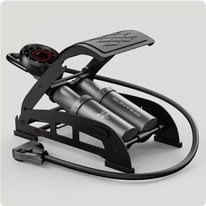 Bicycle Motorbike Pedal Inflatable Pump High Pressure Inflator foot pump