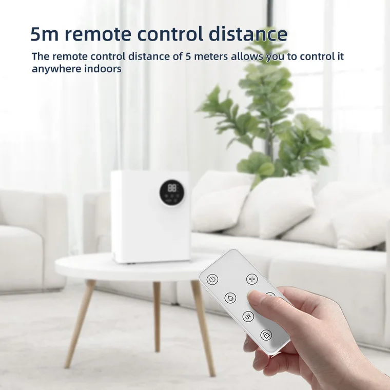 Ultrasonic cool & warm mist UV lamp sterilization remote control 4.5L top fill design sleep mode household humidifier