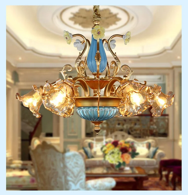 Luxury french chandelier brass lighting hot sale french copper chandelier living room popular brass pendant chandelier wholesale