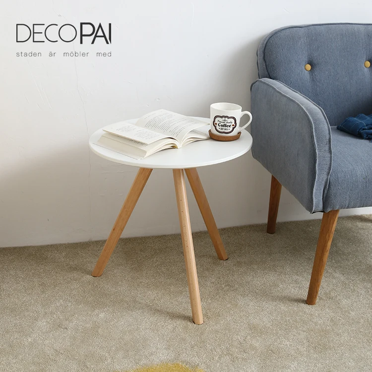 Nordic tea table furniture modern creative small round tea bedside table sofa corner table