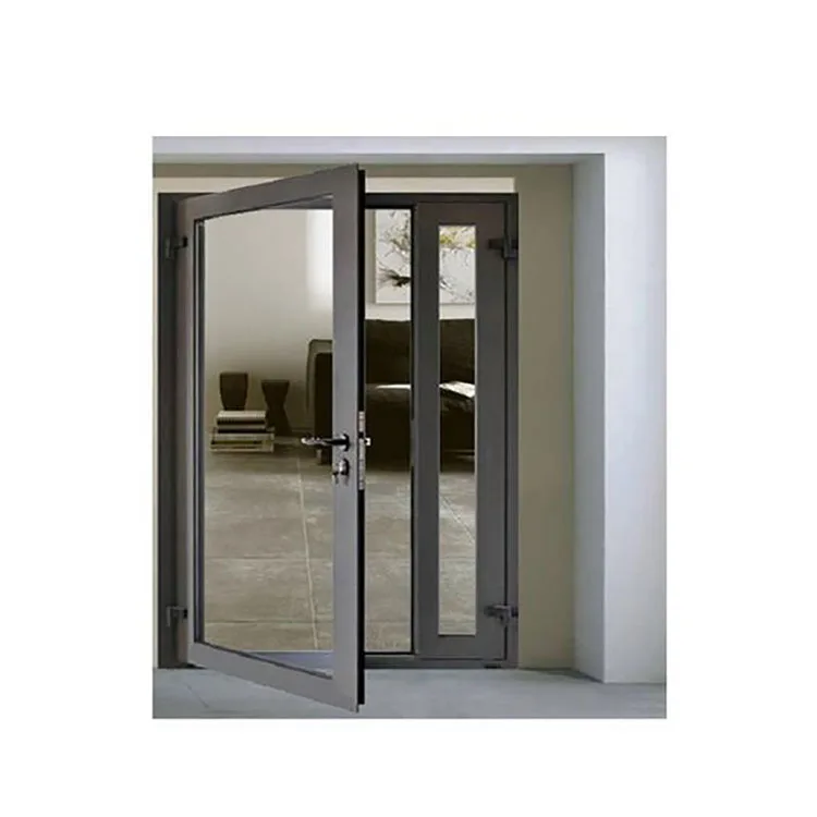 Paraguay fashion Designs frame profile black color narrow glass sliding aluminum doors profile