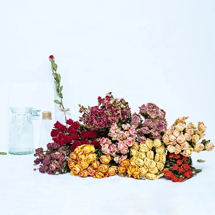 Wholesale price dried flowers rose wedding arch valentines day 2022 ted bakerlayered bouquet