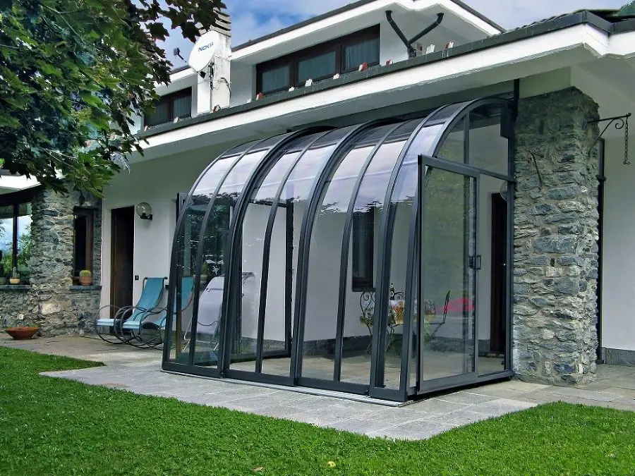 Customized Technical Tempered Glass Aluminum Sunrooms