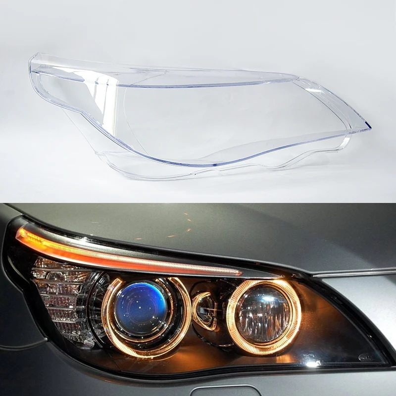 For BMW 5 series E60  headlight lens cover replacement headlight glass E60 glass