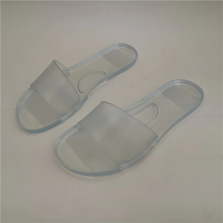 2022 Fashion Summer Sandals Clear Shoes Slip-On Jelly Shoes Ladies Flat Beach Sandals Outdoor Woman Slides