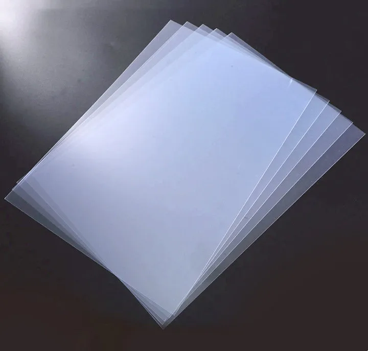 Прозрачные книжные переплетные листы формата А4 ПВХ для
