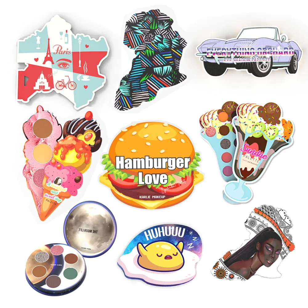 Quality Assurance Custom Shape Makeup Eyeshadow Palette Oem Empty Palette Packaging With Eyeshadow