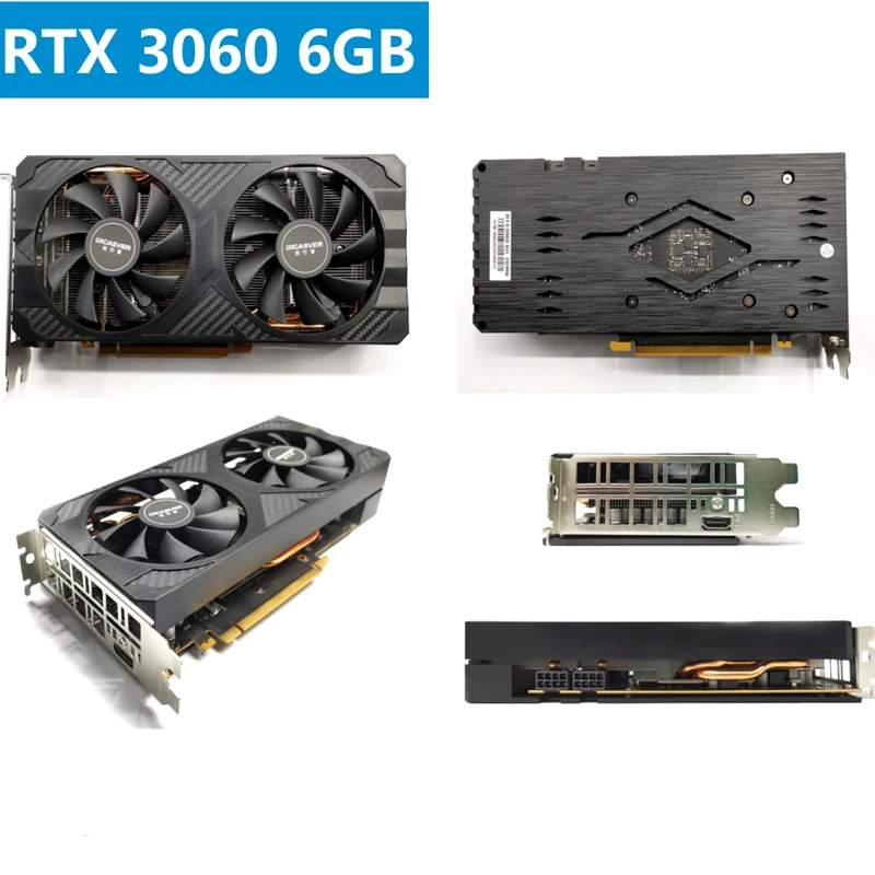 Новая видеокарта Rtx 3060 6 ГБ Gpu для ноутбука PCIE 4,0 192-bit Dual-Fan игровая видеокарта