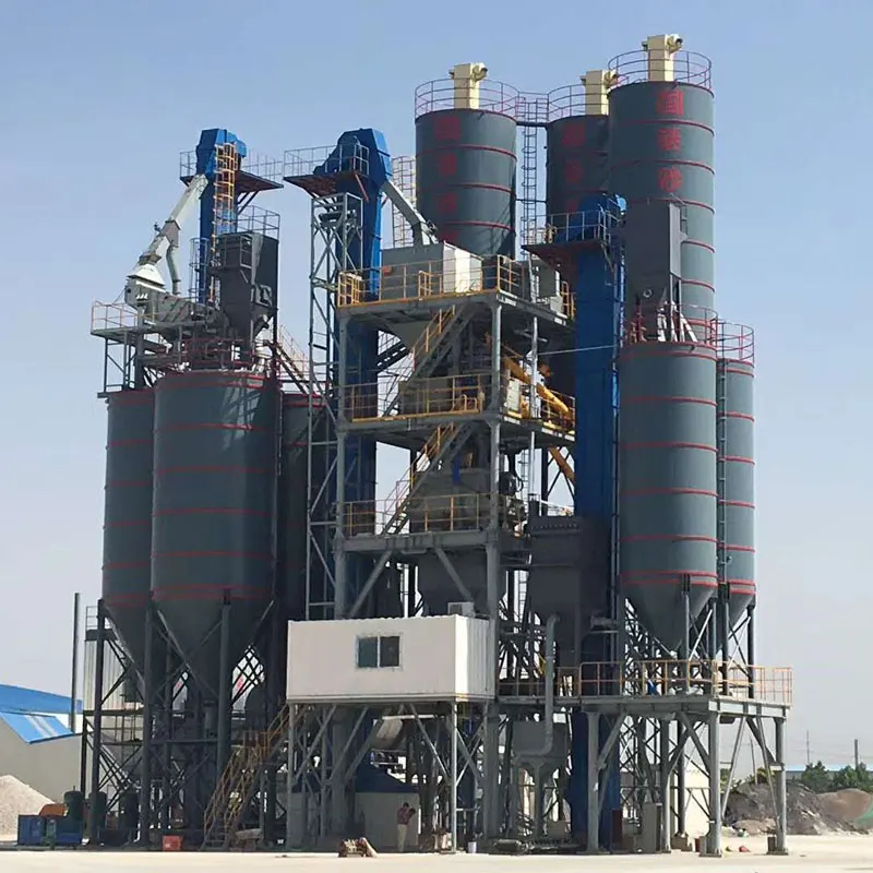 dry sand and dry cement mix and packaging machine and Dry mortar mixer  tile glue mixer