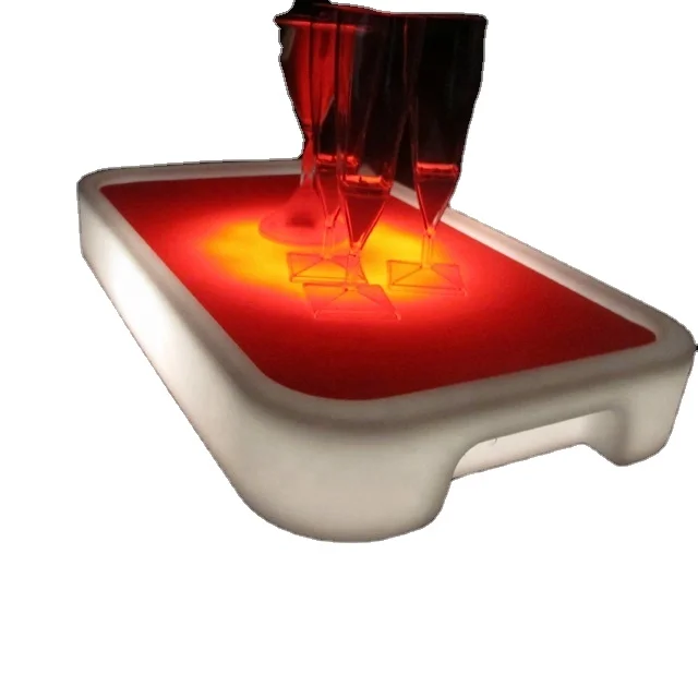 Rechargeable Party LED Acrylic Serving Bar Tray