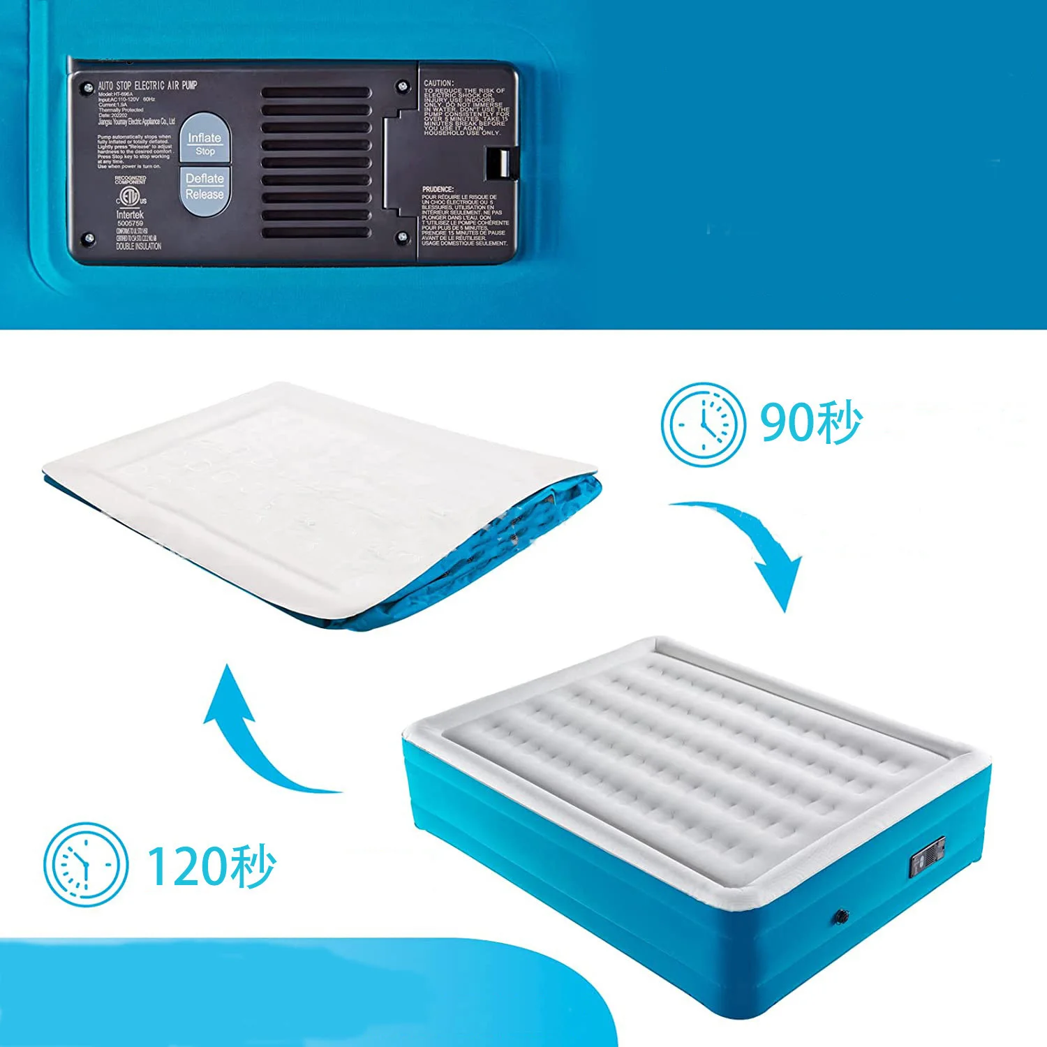 High Quality Service Size Inflatable Mattress Twin Air Inflatable King Size Mattress