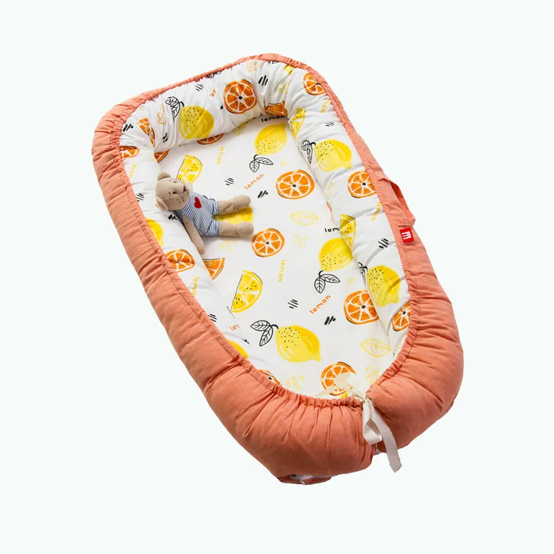 
100% Cotton Folding Portable Sleeping Co Sleeper Carry Newborn Baby Bed Cot Crib Nest Infant Baby Sleeping Nest 