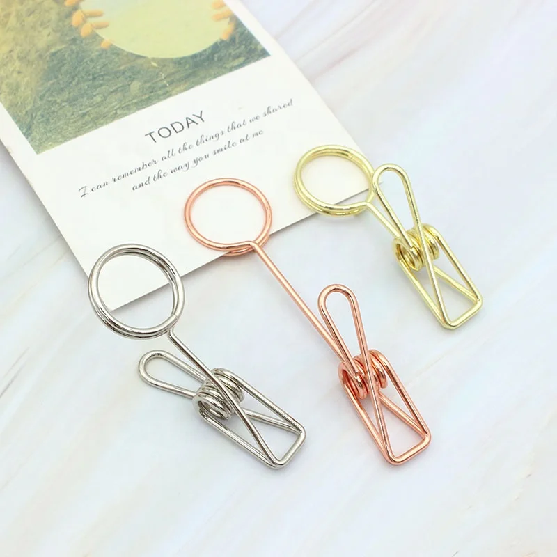 Stainless Steel Wire Memo Clips Hanging Type Memo Note clips Photo Clips