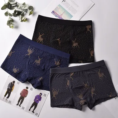 Мужское нижнее белье, хлопковые боксеры с U-образным выпуклым дизайном, дышащие боксеры, короткие шорты ts218