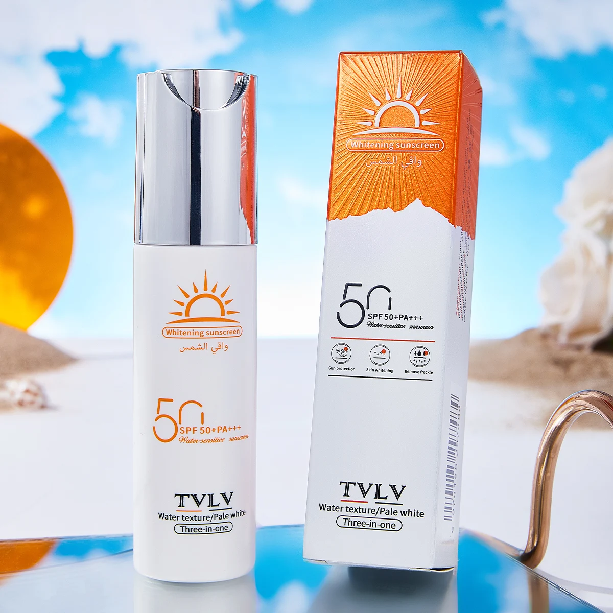 Wholesale Private label sun block cosmetic High sun protection sun cream spf 50+ Anti-uv sunscreen tanning for women face care
