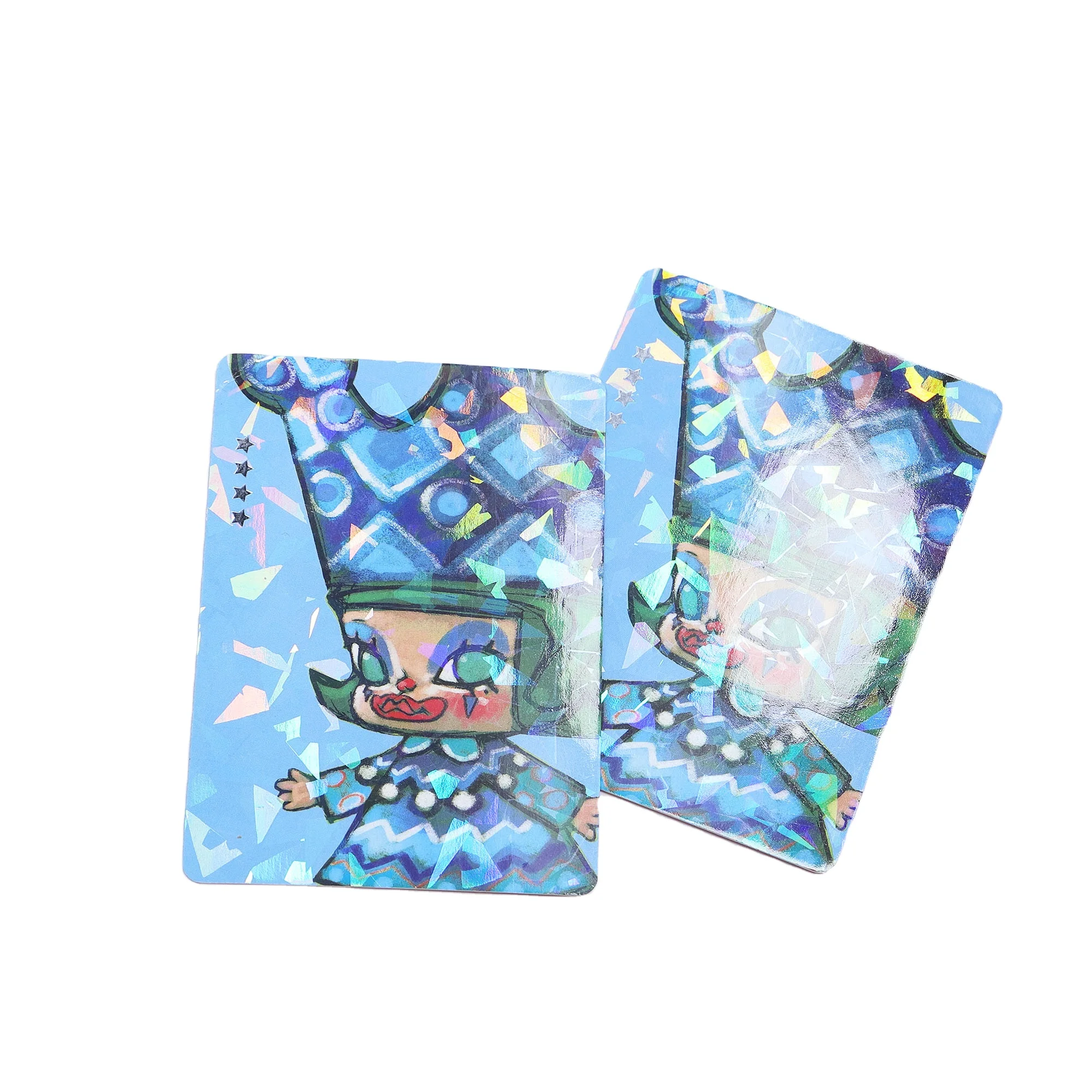 Custom Holographic Design Trading Game Cards Matte Paper Booster Bag Display Box Featuring Custom Printing Logo Display