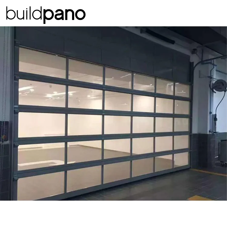 Frosted Glass Garage Trailer Door 9X7 Garage Door White Good Price Aluminum Garage Door Single