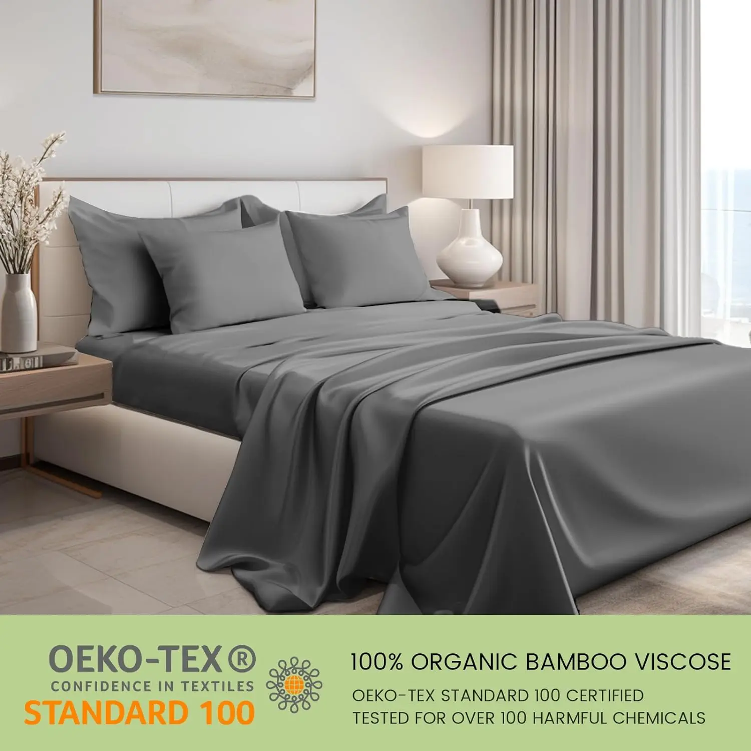Cloudland Bamboo Sheets Bedding Set Custom Bamboo Sheet Set 4 Pieces  Bamboo Sheet Sets