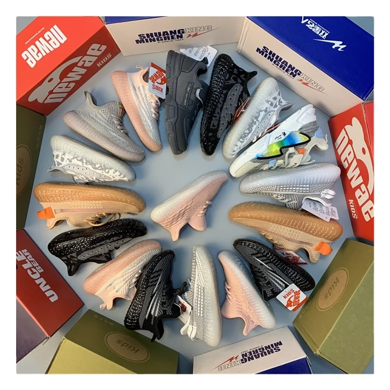 K4182  Breathable fashion sneaker for kids sport shoes for kids in low price casual