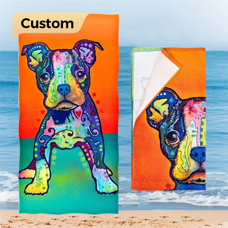 Пляжное полотенце для собак
