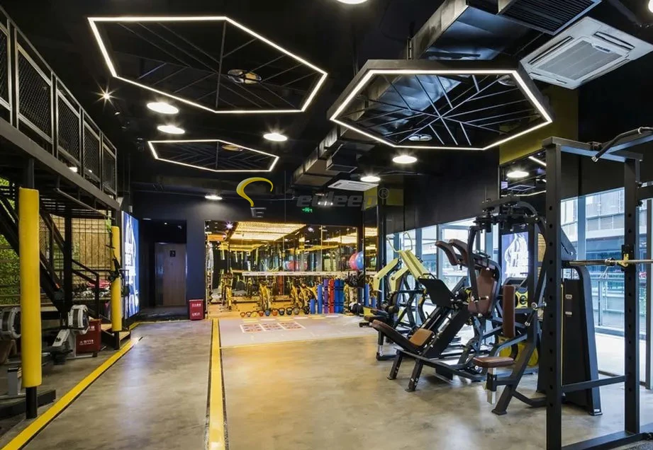 SHENZHEN factory whole sale designer hexagonal led light customized pendant hexagon lights for decorative ceiling light