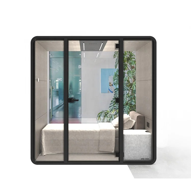Best-selling Simple Style Easy Assemble Customizable Phone Booth Soundproof Cabin Sleeping Office Pod