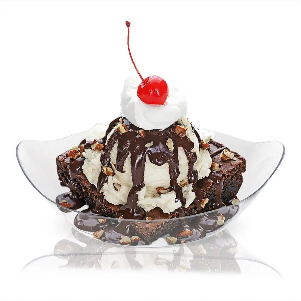 Boat Shape Dishes the clear design allows for easy visibility of the food inside while also giving an elegant look