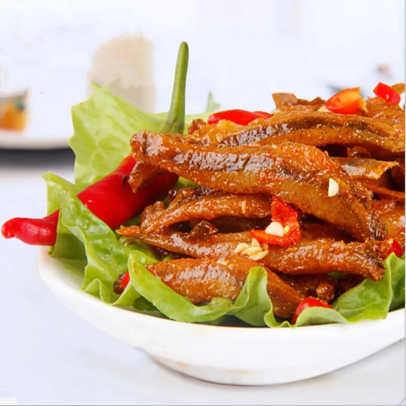 
chinese special chilli spicy flavor seafood crispi snack fish 