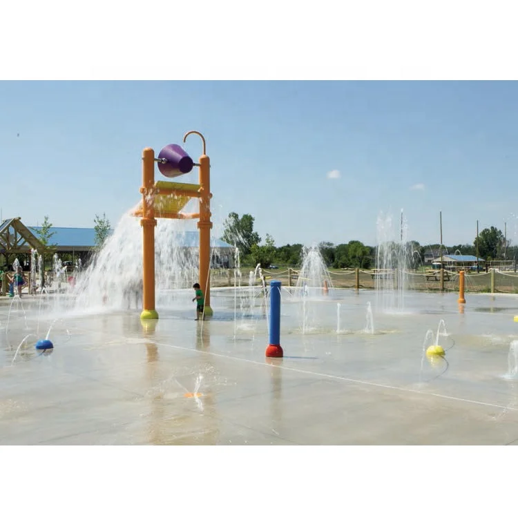 Leisure play stainless steel anti-corrosion tipping buckets water splash pad