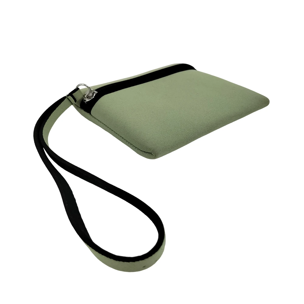 Small Eco Friendly Custom Neoprene SBR plain Makeup Cosmetic Bag With handle