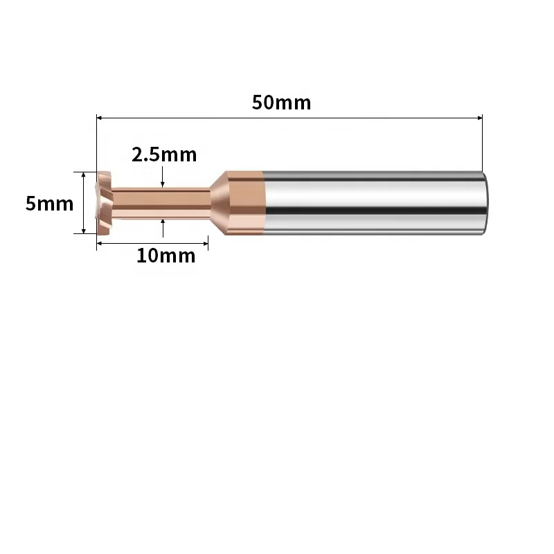 CNC Tool Carbide Slot End Mill 4 Flutes T-Slot Milling Cutter Custom