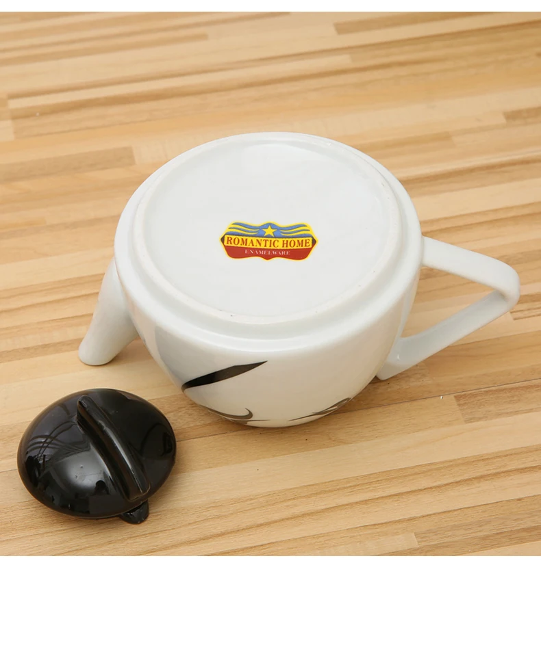 Factory Wholesale white/black double kettle Enamel coating Turkish cooking enaeml tea pot set