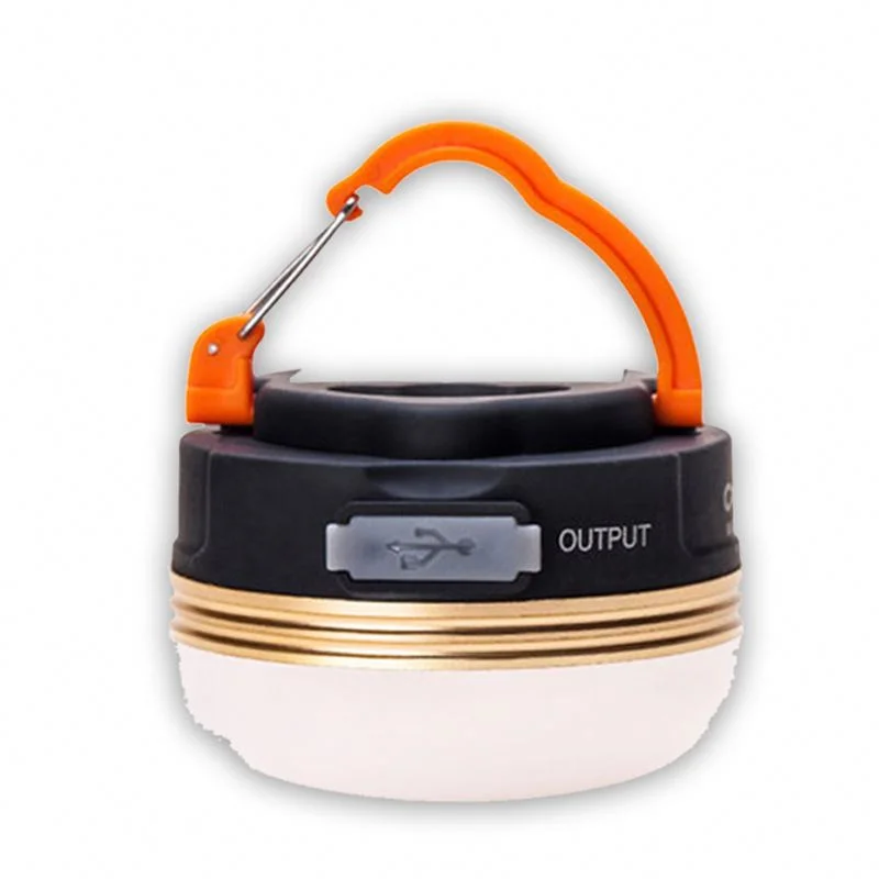 RTS Outdoor Camping Light USB Rechargeable Cycling Bicycle LED Bright Lamp With Magnet Portable Power Bank Lantern with Magnet