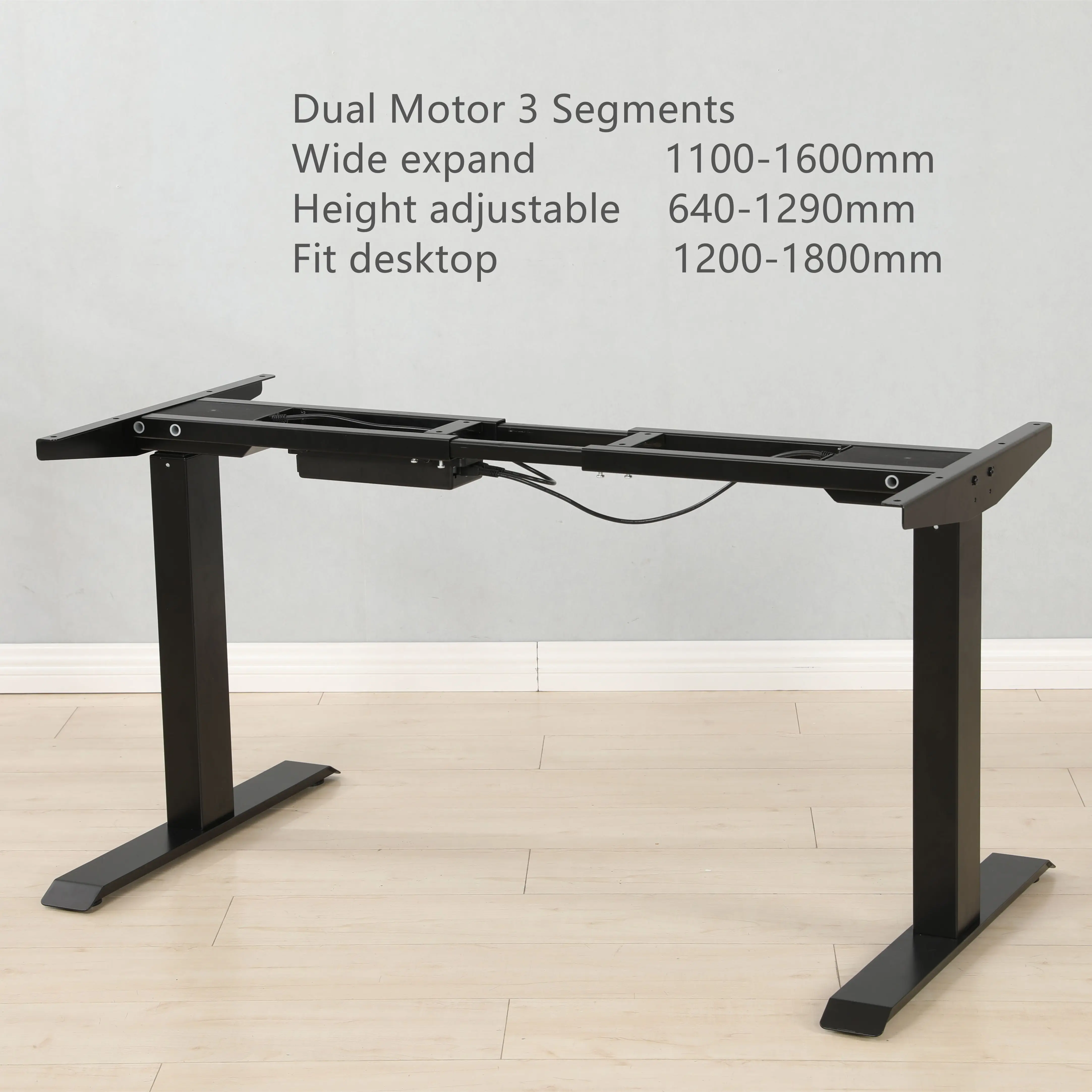 Jiangsu  Electric Lift System Powerful Dual-motor with Three Stage Column standing height adjustable office desk frame