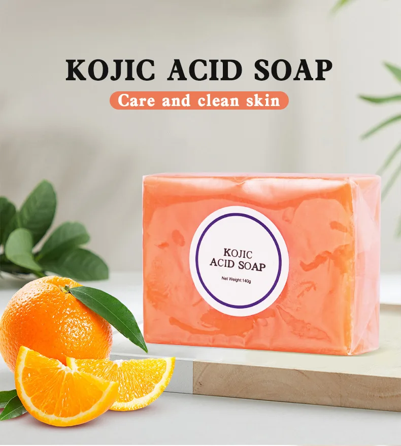 Private Label Whitening Soap Anti Acne Handmade Lemon Turmeric Soap Rose And Kojic Acid Soap