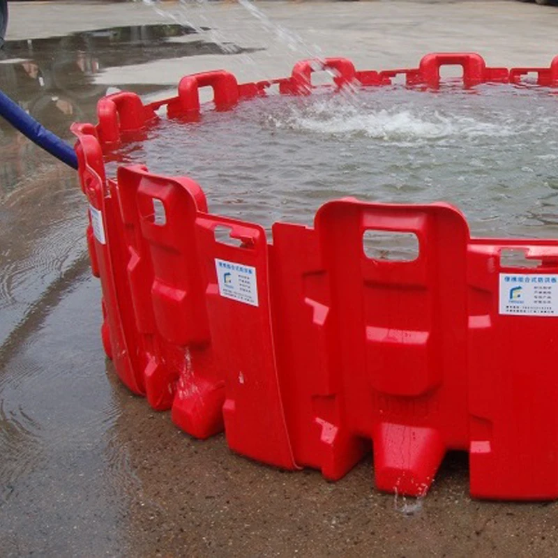 High Quality Extendable Portable Water Barrier Plastic Dams Flood Water Diverter For Road