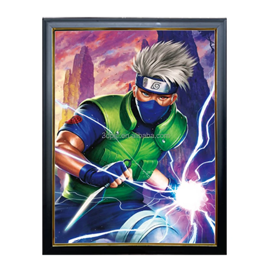 Anime Pictures Changing Flips Anime Poster Lenticular Anime Motion 3D Posters for Wall Decoration
