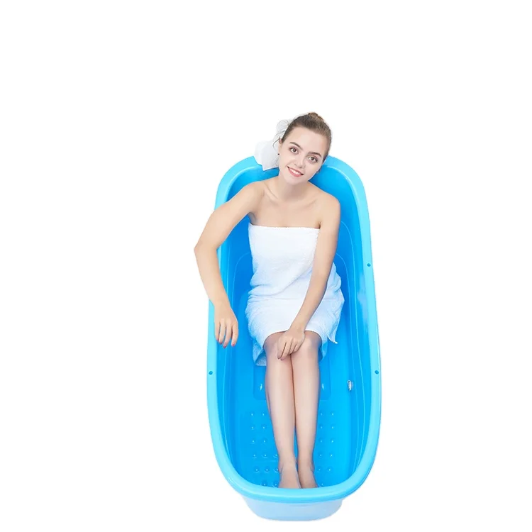 freestanding bath tub Cheap Portable Adult Plastic Bathtub Large Adult
