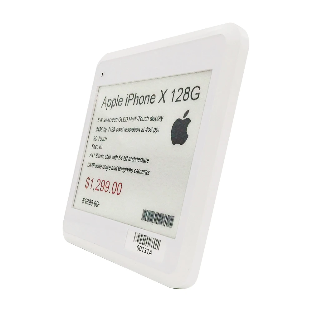 
E-ink 2.9 inch electronic shelf label digital epaper price tag eink display 