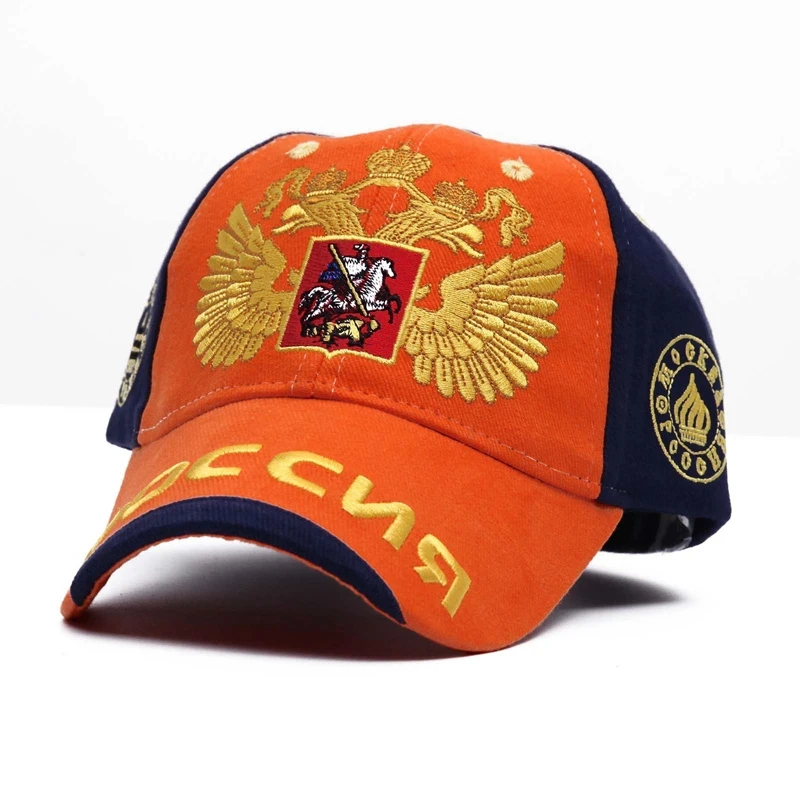 Baseball Cap Men and Women Gold Double Headed Eagle Cap Spring Summer Autumn and Winter Outdoor Sports Leisure Cap
