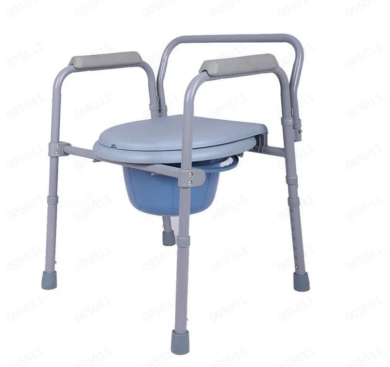 BQ600A  folding plastic commode chair with toilet seat commode chair with handrail bucket toilet