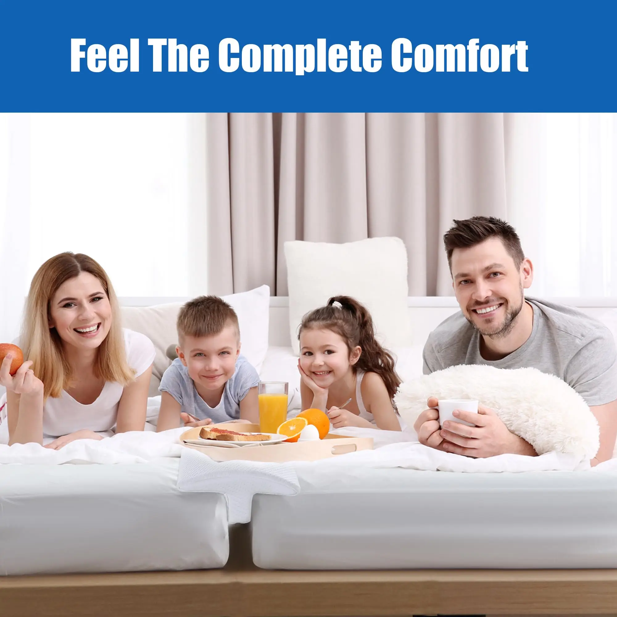 Twin to King Bed Converter Kit Foldable Foam Mattress Adjustable Bed Connector Stayover Gap Filler Split King Bed Bridge Support