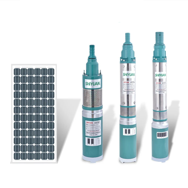 Shiyuan 1' 48V 400W Impeeler Type No Need Controller Dc Solar Water Pump Submersible Pumps In Agriculture Irrigation