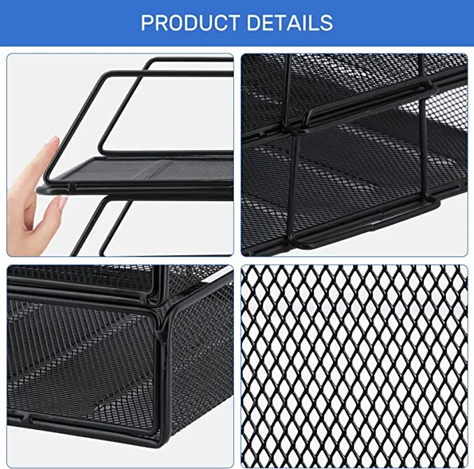 Desk organizers Paper Letter Tray Organizer 4 Tier office supplies Storage Drawer and Pen Holder Desktop File Organizer