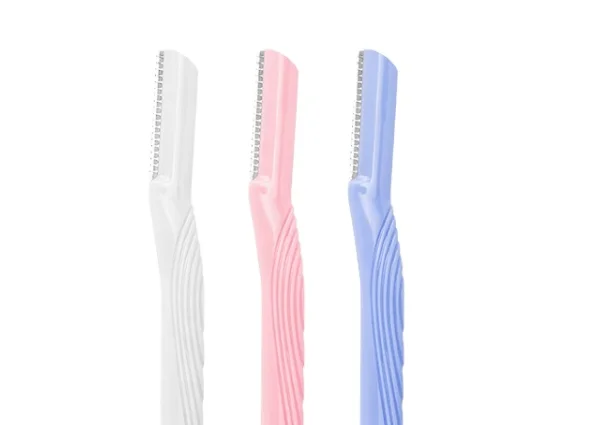 Hot Sell Portable Women Eyebrow Razor Stainless Steel Blades Facial Eyebrow Hair Trimmer Razor Face Eyebrow Shaver